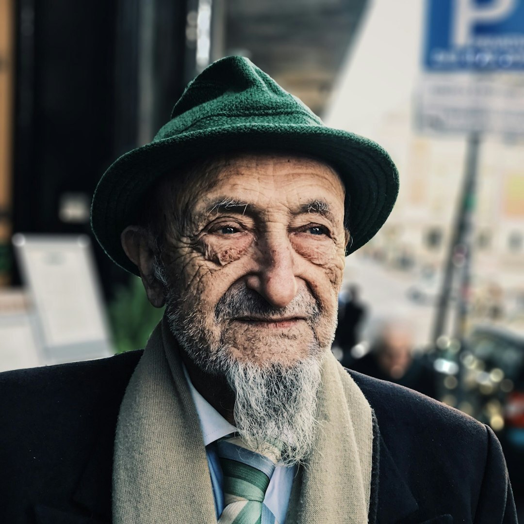 Portrait of a Slovak senior man, activity coordinator, smiling