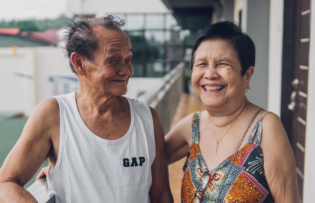 seniors laughing together